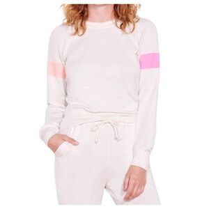 Sundry Size 3 Two-Tone Sweatshirt Womens Large Quiet Luxury Elevated Basics Chic